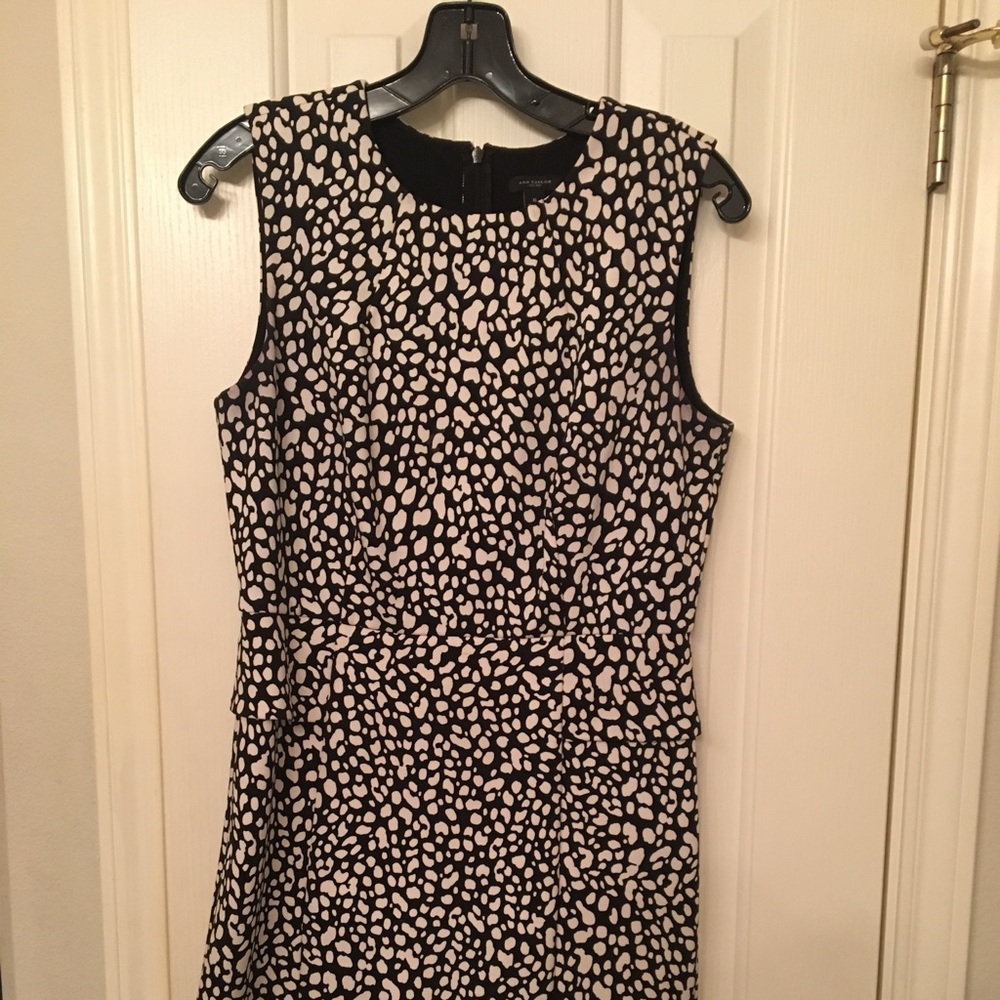Ann Taylor Black and white dress